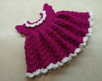 Crochet Sugar Plum Newborn Baby Dress Pattern DIGITAL DOWNLOAD ONLY