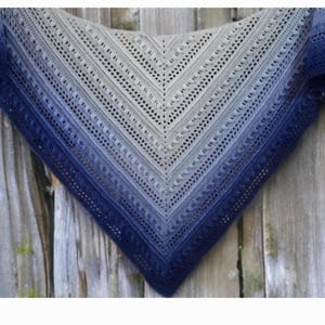 Crochet Easy Triangle Shawl Pattern - Lightning Struck Twice -  by Bagoday Crochet DIGITAL DOWNLOAD ONLY