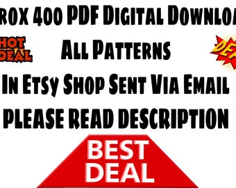 DEAL Approx 400 Pdf Digital Download Crochet Patterns sent Via EMAIL Please READ Description Before Purchase. Only Patterns in My Etsy Shop