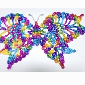 Crochet Butterfly Doily Pattern - Bagoday Crochet DIGITAL DOWNLOAD ONLY