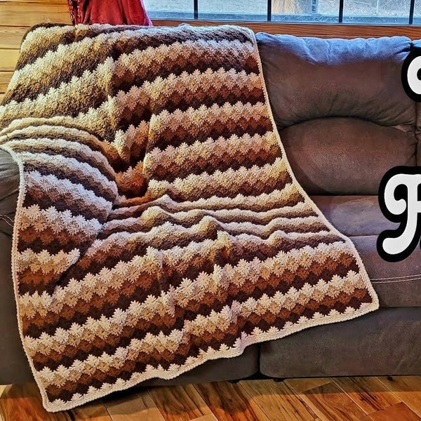 Crochet Harlequin Blanket Pattern DIGITAL DOWNLOAD ONLY