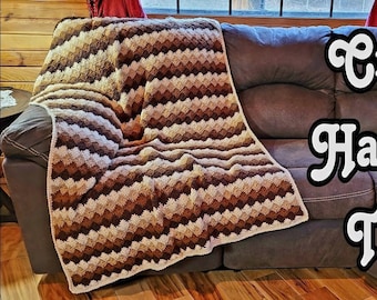 Crochet Harlequin Blanket Pattern DIGITAL DOWNLOAD ONLY