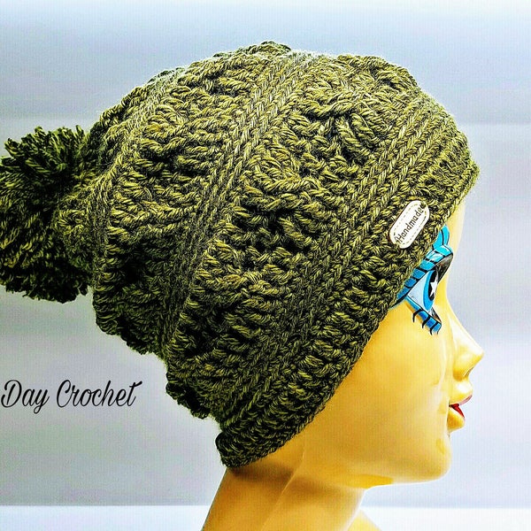 How to Crochet The Joshua Tree Slouchy Beanie Hat Pattern 461 DIGITAL DOWNLOAD ONLY