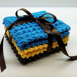 Crochet Cobblestone Washcloth Gift Set Crochet Pattern DIGITAL DOWNLOAD ONLY