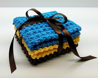 Crochet Cobblestone Washcloth Gift Set Crochet Pattern DIGITAL DOWNLOAD ONLY
