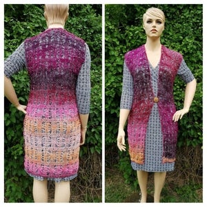 Crochet large xlarge Spider Queens Webbed Vest Pattern DIGITAL DOWNLOAD ONLY