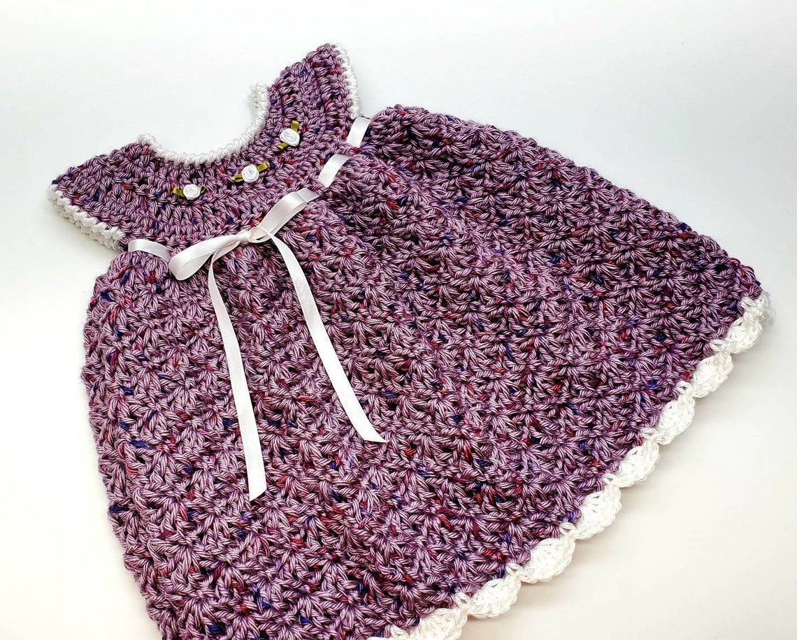 Easy Crochet Baby Dress Pattern Bagoday Crochet DIGITAL - Etsy