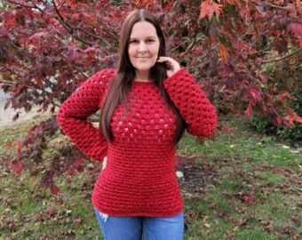 Crochet Sweater Pattern 742 Bagoday Crochet DIGITAL DOWNLOAD ONLY