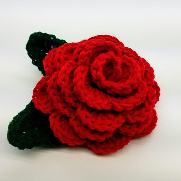 Crochet Rose - Etsy