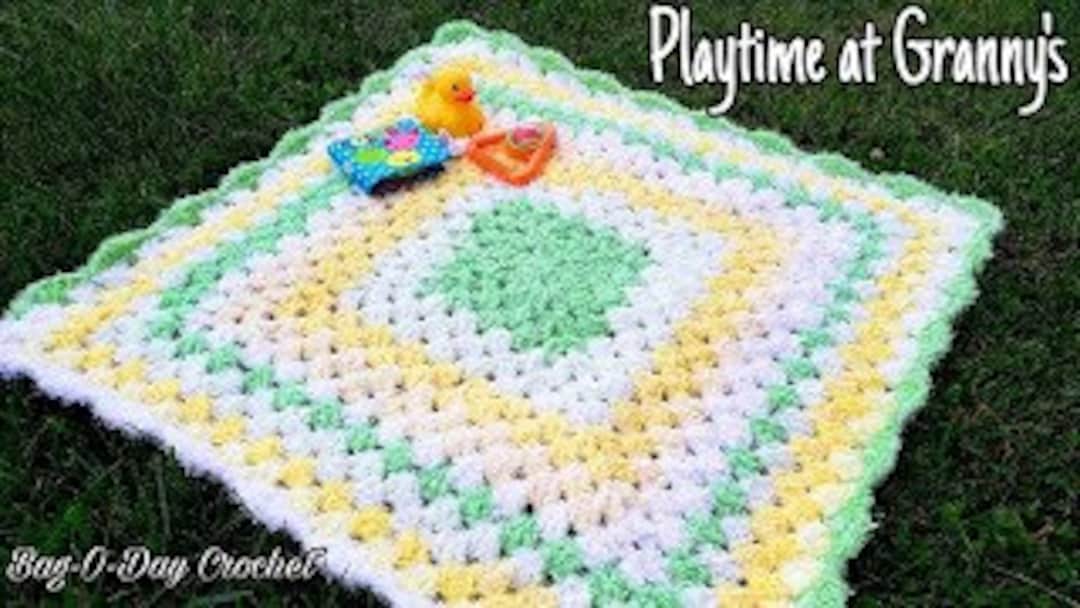 簡単に編めるベビーブランケット プレイマット Bagoday かぎ針編み