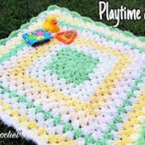 Easy Crochet Baby Blanket Play Mat Bagoday Crochet Pattern