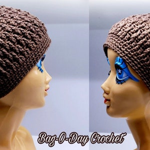 Crochet Beanie Hat Crochet Pattern "Coffee Beanie" Crochet Hat Pattern DIGITAL DOWNLOAD ONLY