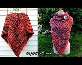 Crochet Shawl Pattern One Vision Bagoday Crochet Pattern DIGITAL DOWNLOAD ONLY