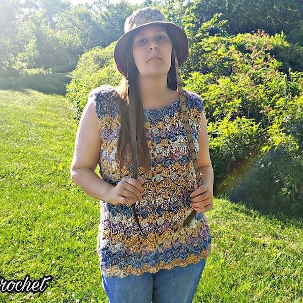 Easy Crochet Summer Top Pattern 718 DIGITAL DOWNLOAD ONLY