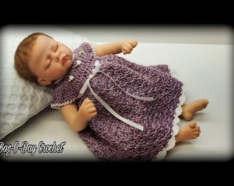 Easy Crochet Baby Dress Pattern Bagoday Crochet DIGITAL DOWNLOAD ONLY