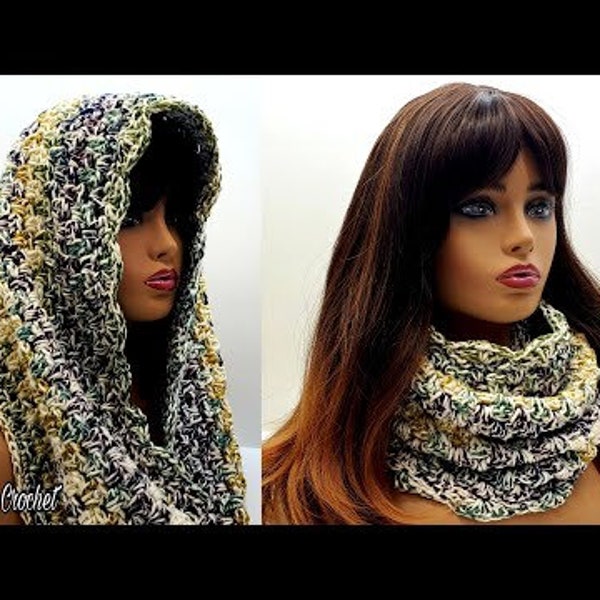 Crochet Cowl - Scarf Arabellas Jewels Bag O Day Crochet Pattern DIGITAL DOWNLOAD ONLY