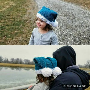 Crochet Lil Jester Hat Beanie Elf Hat 
