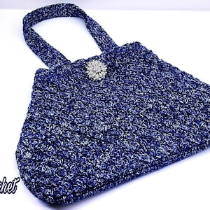 Crochet Bag Pattern Denim Jeans Bag DIGITAL DOWNLOAD ONLY