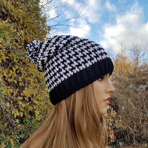Crochet Unisex Slouchy Beanie Hat Crochet Pattern DIGITAL DOWNLOAD