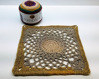 Crochet 12" Kaleidoscope Granny Square Pattern DIGITAL DOWNLOAD ONLY