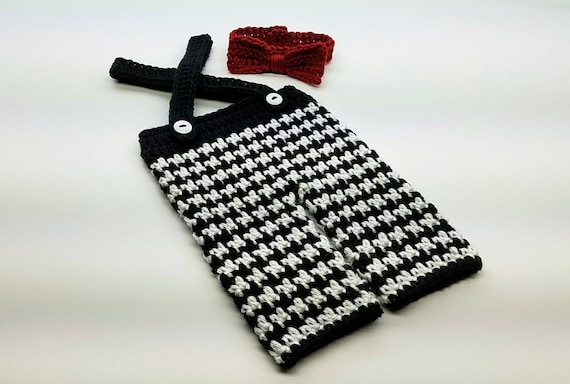Crochet LiL Britches Pantalon pied-de-poule pour bébé nouveau-né