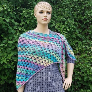 Crochet Shawl Pattern | Cool Summer Night | Bag O Day Crochet Pattern DIGITAL DOWNLOAD ONLY