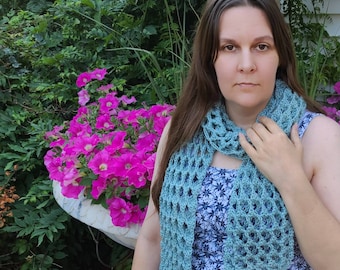 Easy Crochet Scarf Pattern DIGITAL DOWNLOAD ONLY