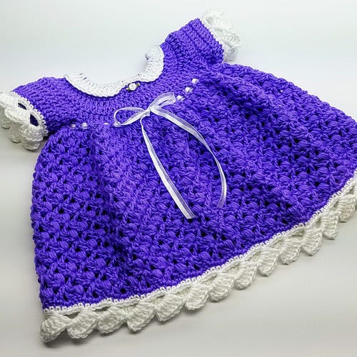 Crochet Lil Blueberry Muffin Baby Dress Crochet Pattern 444 - Etsy