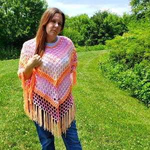 Easy Crochet Summer Poncho Pattern DIGITAL DOWNLOAD ONLY - Etsy