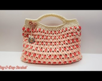 Crochet Handbag Pattern Bag O Day Crochet DIGITAL DOWNLOAD ONLY
