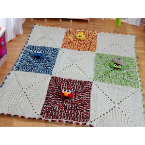 Crochet Baby Blanket Playmat Pattern Sesame Street- Bagoday Crochet DOWNLOAD ONLY