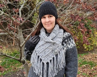 Crochet Cowl Pattern 756 DIGITAL DOWNLOAD ONLY