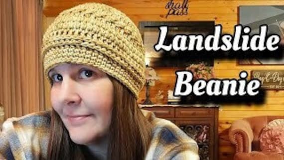 Bag-O-Day Crochet Patterns for Shawls, Blankets and Hats 18 Crochet Landslide Beanie Crochet Pattern Only