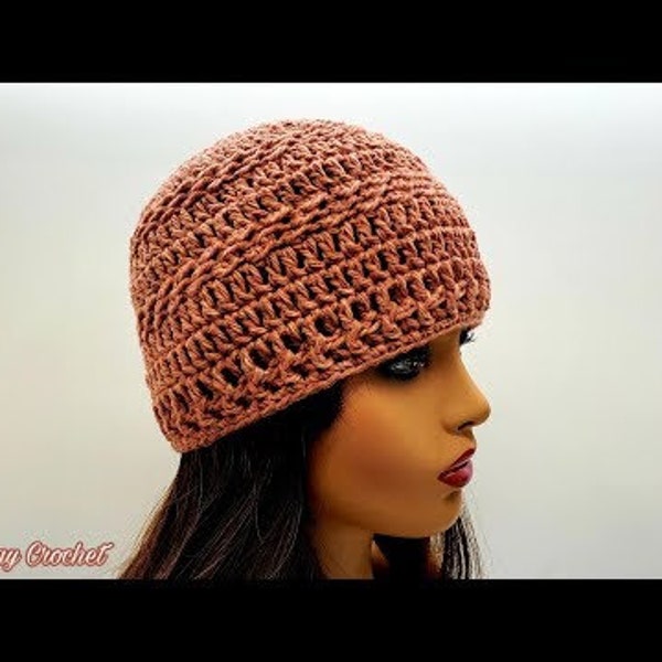 Crochet Beanie Breakthru Beanie Bag o day Crochet Pattern 643 DIGITAL DOWNLOAD ONLY