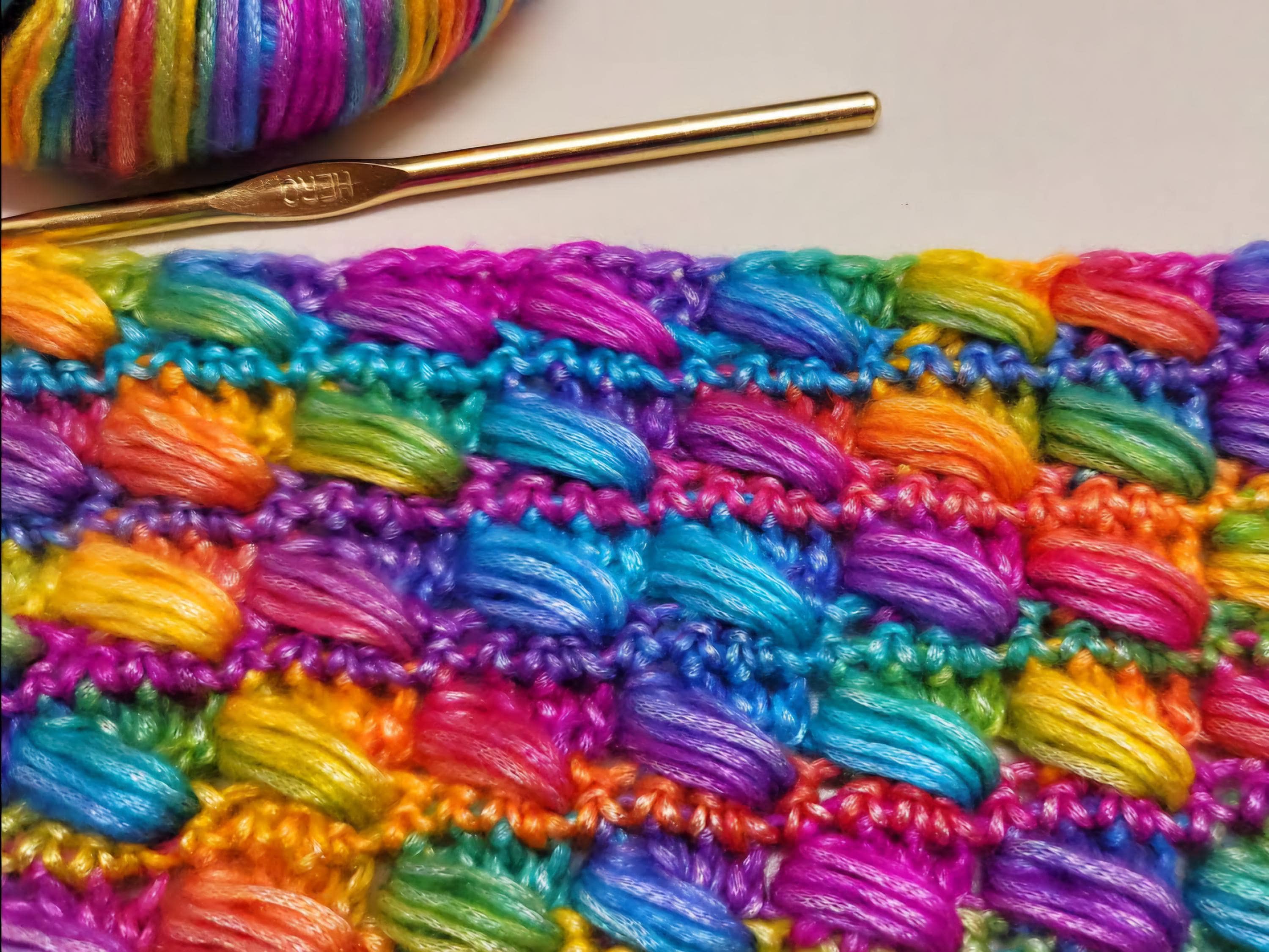 Crochet Cross Puff STITCH ONLY Pattern by Bagoday Crochet PDF Digital Download