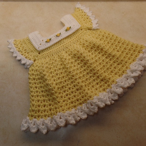 Crochet Baby Dress Pattern Free Etsy