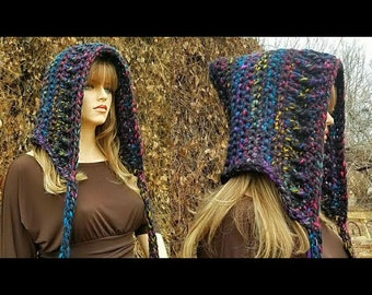 Easy Crochet Hood Pattern Bagoday 748 DIGITAL DOWNLOAD ONLY