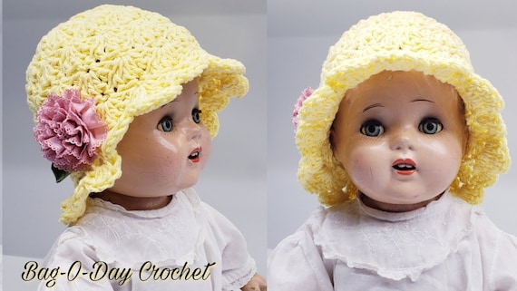 crochet baby summer hat