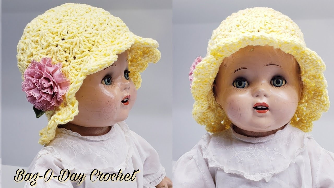 crochet baby sun hat pattern