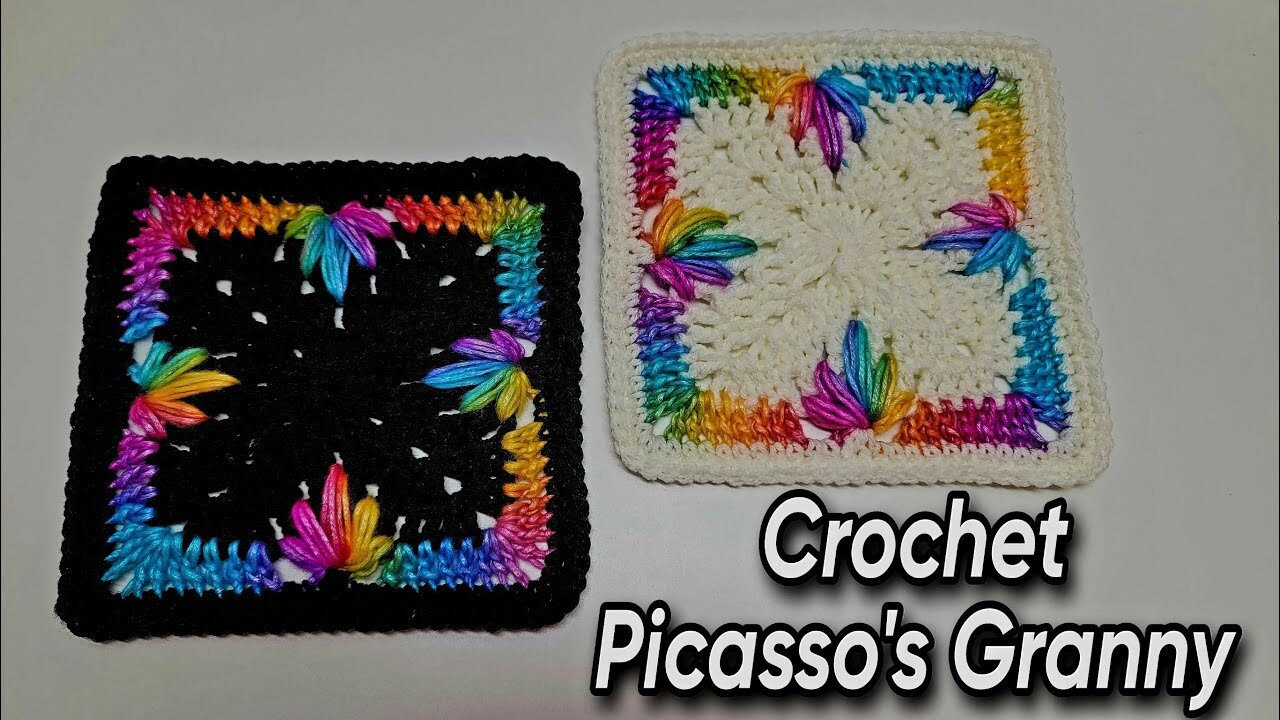 Bag-O-Day Crochet Patterns for Shawls, Blankets and Hats 20 Crochet Picasso's Granny Square Pattern Only