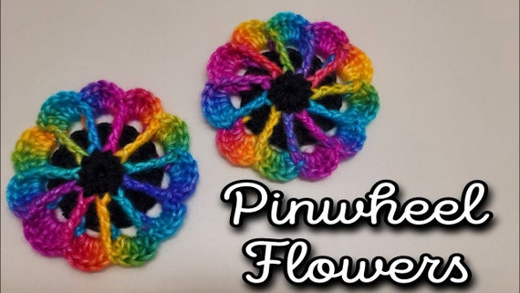 Bagoday Crochet Pinwheel Flower Pattern DIGITAL DOWNLOAD ONLY Etsy