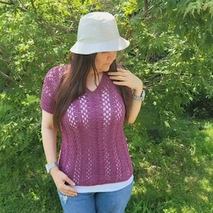 Easy Crochet Top Plum Bagoday Crochet Pattern