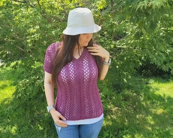 Easy Crochet Top Plum Bagoday Crochet Pattern