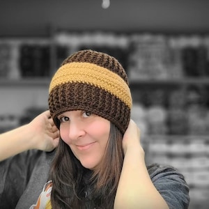 Crochet Beanie Hat Gazzal DIGITAL DOWNLOAD ONLY