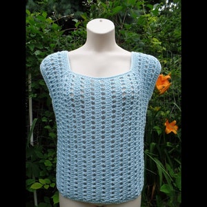 Einfach gehäkeltes Sommertop für Anfänger Tasche o Tag Häkelanleitung