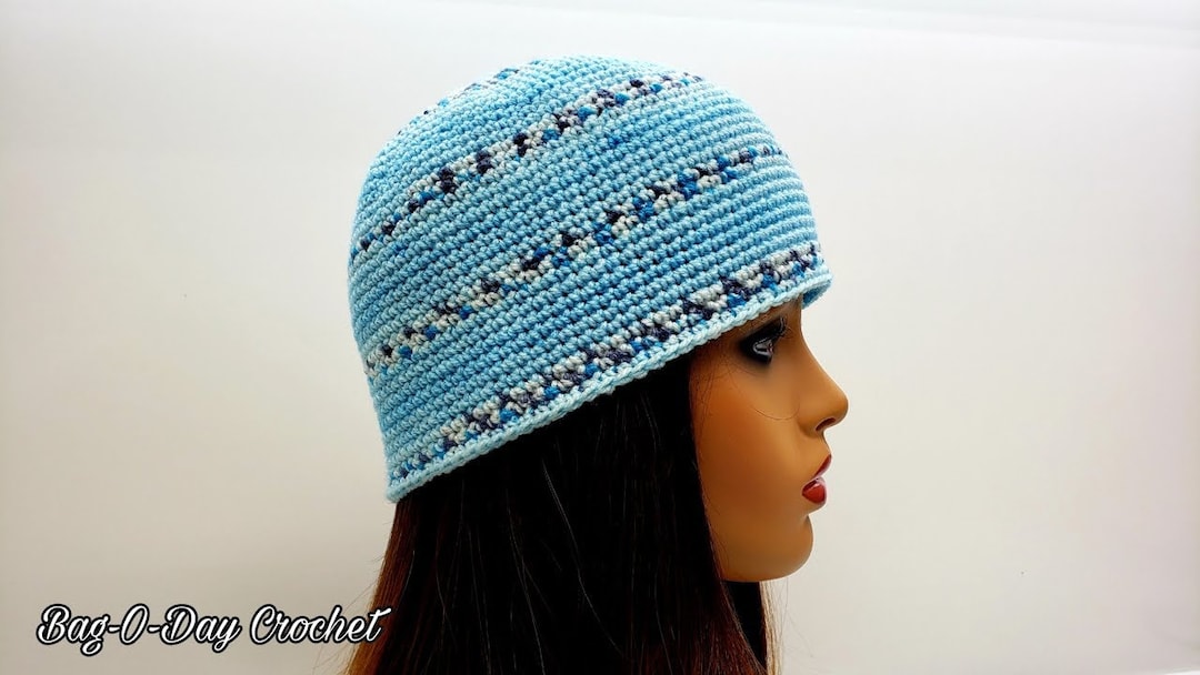 Easy Single Crochet Beanie Hat Bagoday Crochet Pattern DIGITAL