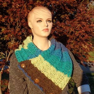 Crochet oversize cable stitch cowl pattern DIGITAL DOWNLOAD ONLY