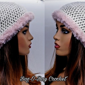 Easy Slouchy Beanie Hat Crochet Pattern Powder Puff Beanie Bag o day Crochet Pattern DIGITAL DOWNLOAD ONLY