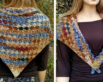 Easy Crochet C2C Shawl Pattern