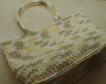 Crochet Star Stitch Summer Bag Pattern 100% Cotton DIGITAL DOWNLOAD ONLY